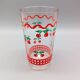 Vintage cherry ORANGEADE SET, 6 glasses and pitcher, France, VMC
