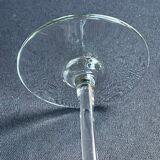 6 wine glasses light blown crystal