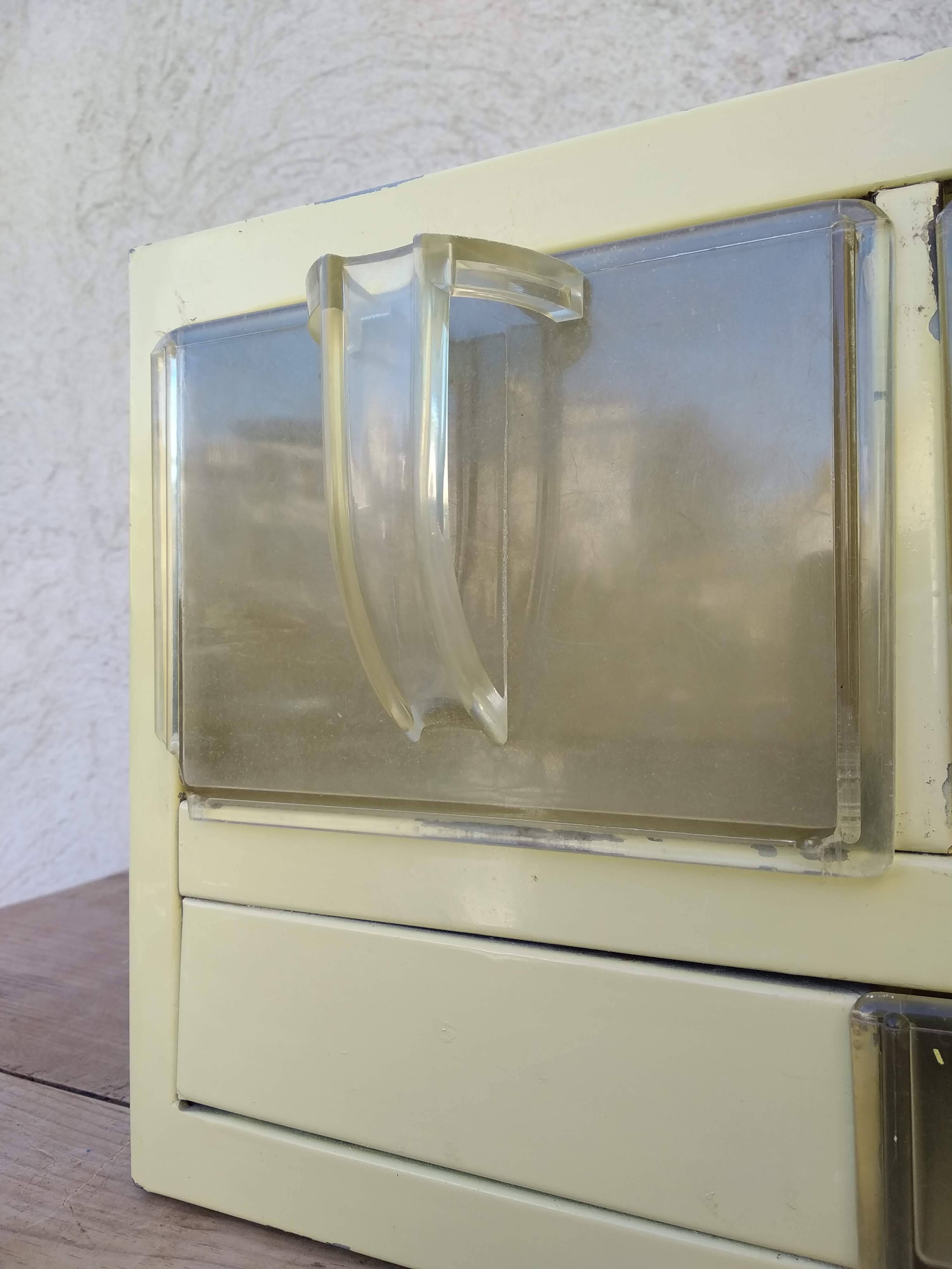 Storage unit with lockers brand PlexiBronze - 1950s