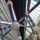 Vintage 8-arm chrome chandelier 1970