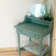 Coiffeuse vintage en bois peint