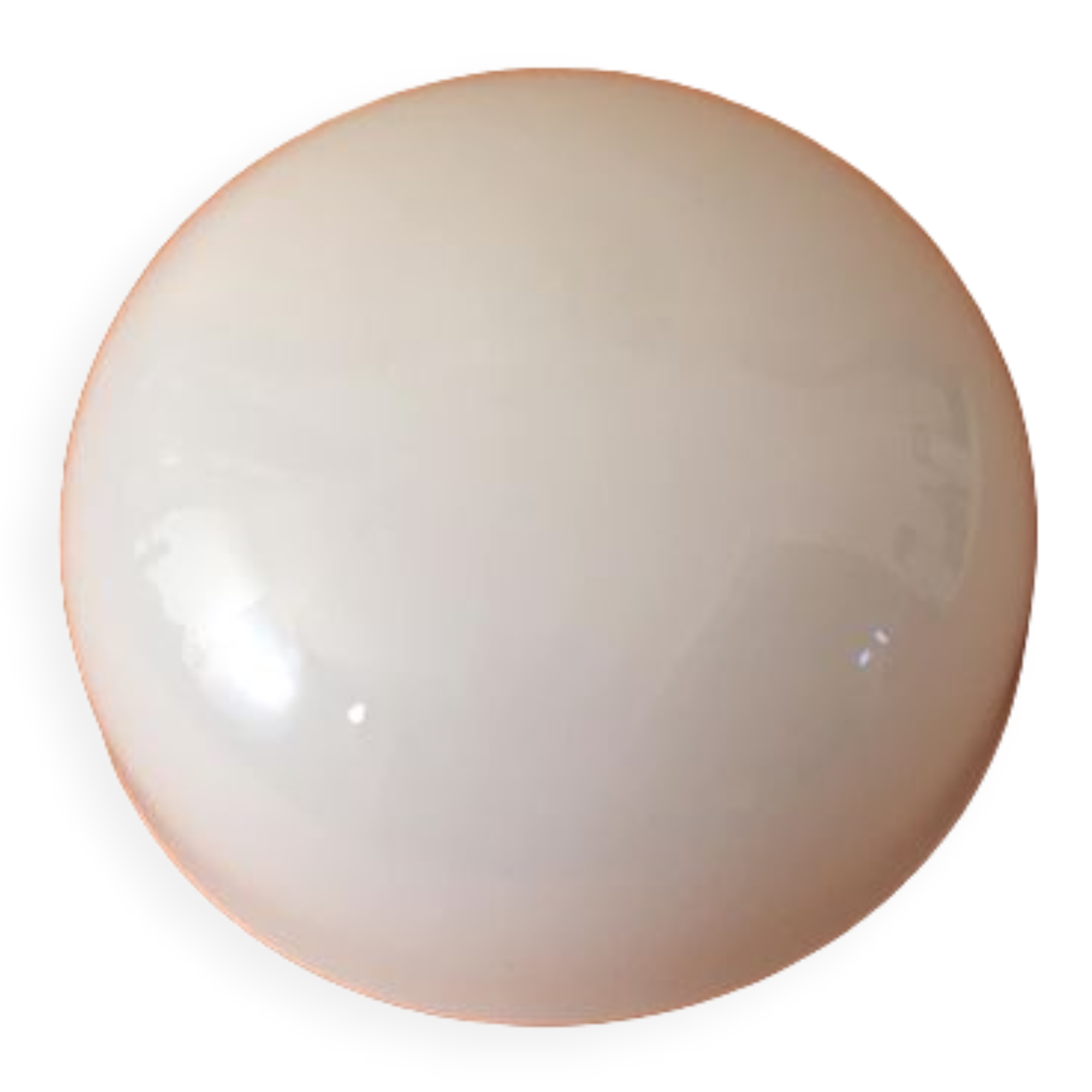 Opaque white glass ceiling lamp with its support