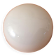 Opaque white glass ceiling lamp with its support