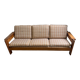 Brutalist pine sofa and armchair, france, 1960