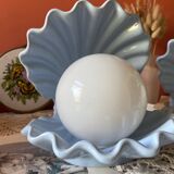 Rare pair of vintage shell lamps