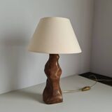 Brutalist elm stump lamp / craft / raw art