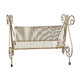 Vinyl door in gold metal