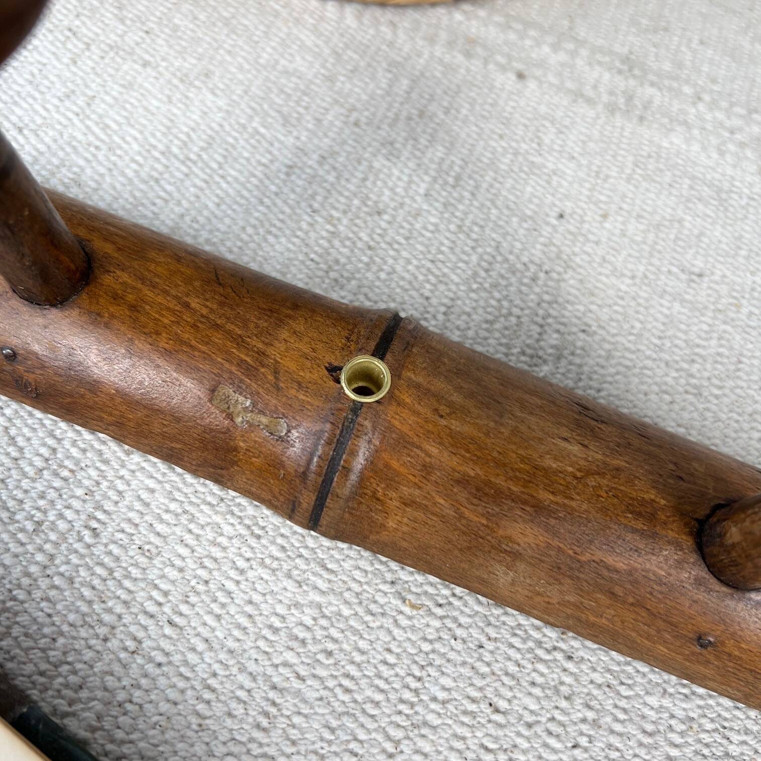 Vintage wooden hook 3 balls