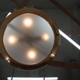 Bauhaus / Functionalist Copper Chandelier UFO, 1930s