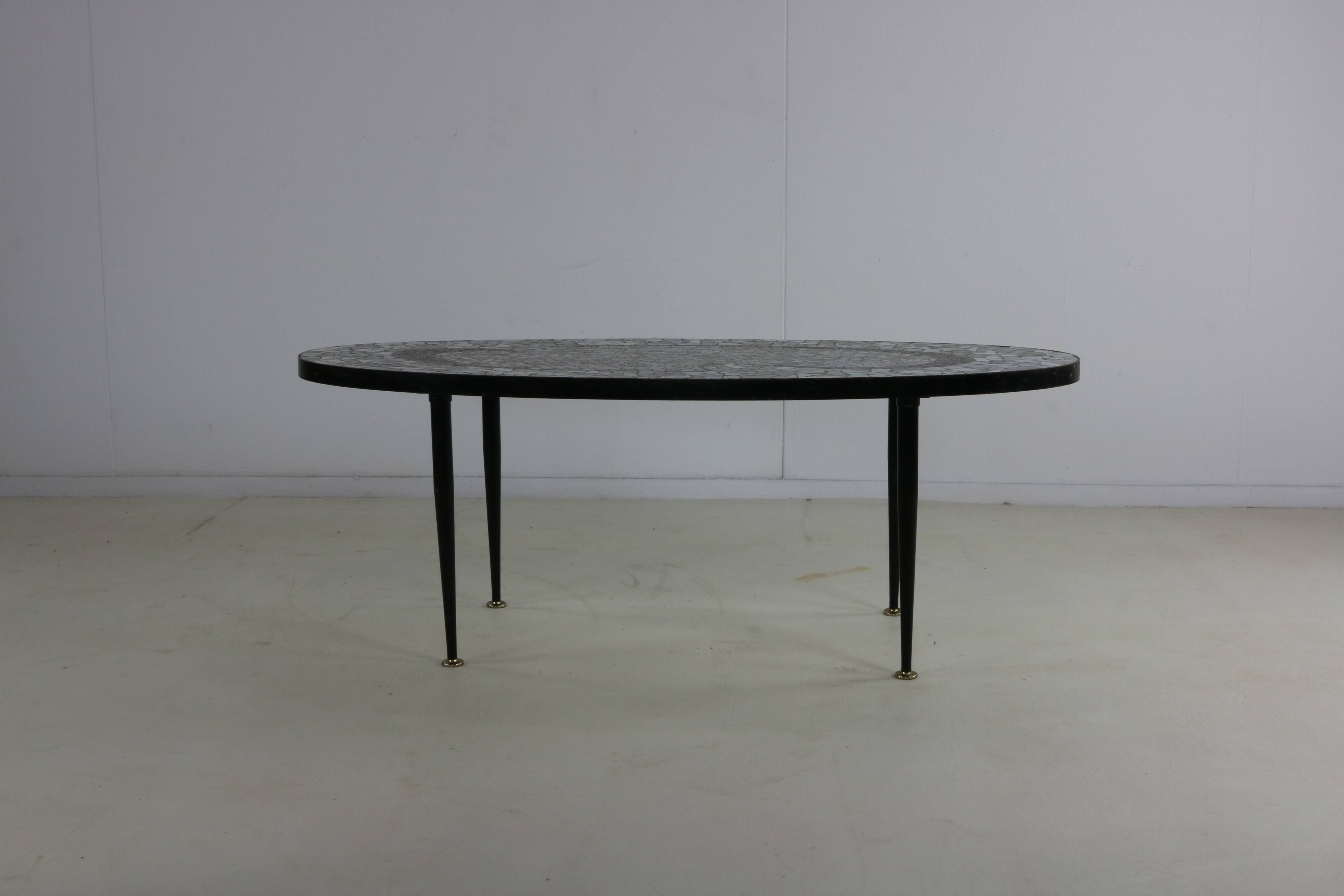 Sixties mosaic coffee table by Berthold Müller