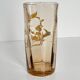 Vase en cristal à décor doré de branches et d'oiseaux, fin XIXe siècle
