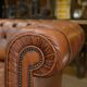 Chesterfield sofa 3 seater Vintage brown leather