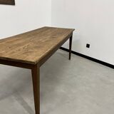 1950s farmhouse table in oak and pine