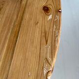 Round wooden table with flaps