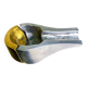Brutalist cigar ashtray by Arte3, bronze & aluminium, Spain 1980s