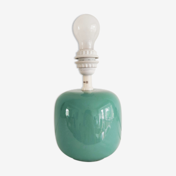 Pied de lampe ikea vintage turquoise en céramique