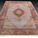 Iran Tabriz Mahi wool and silk oriental rug: 3.60 x 2.50 meters