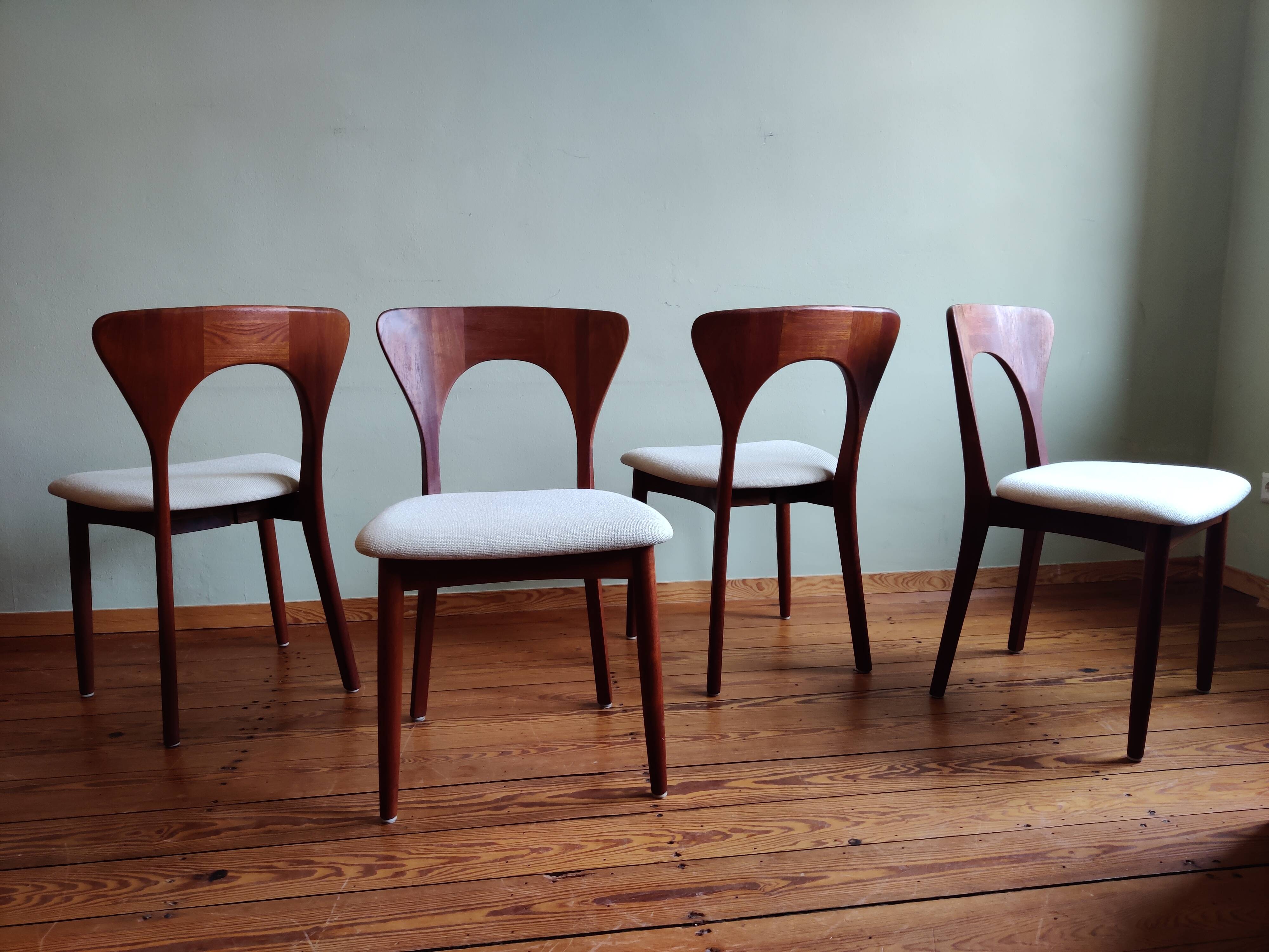 Danish "Peter" Dining Chairs by Niels Koefoed for Koefoeds Hornslet, Set of 4