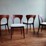 Danish "Peter" Dining Chairs by Niels Koefoed for Koefoeds Hornslet, Set of 4