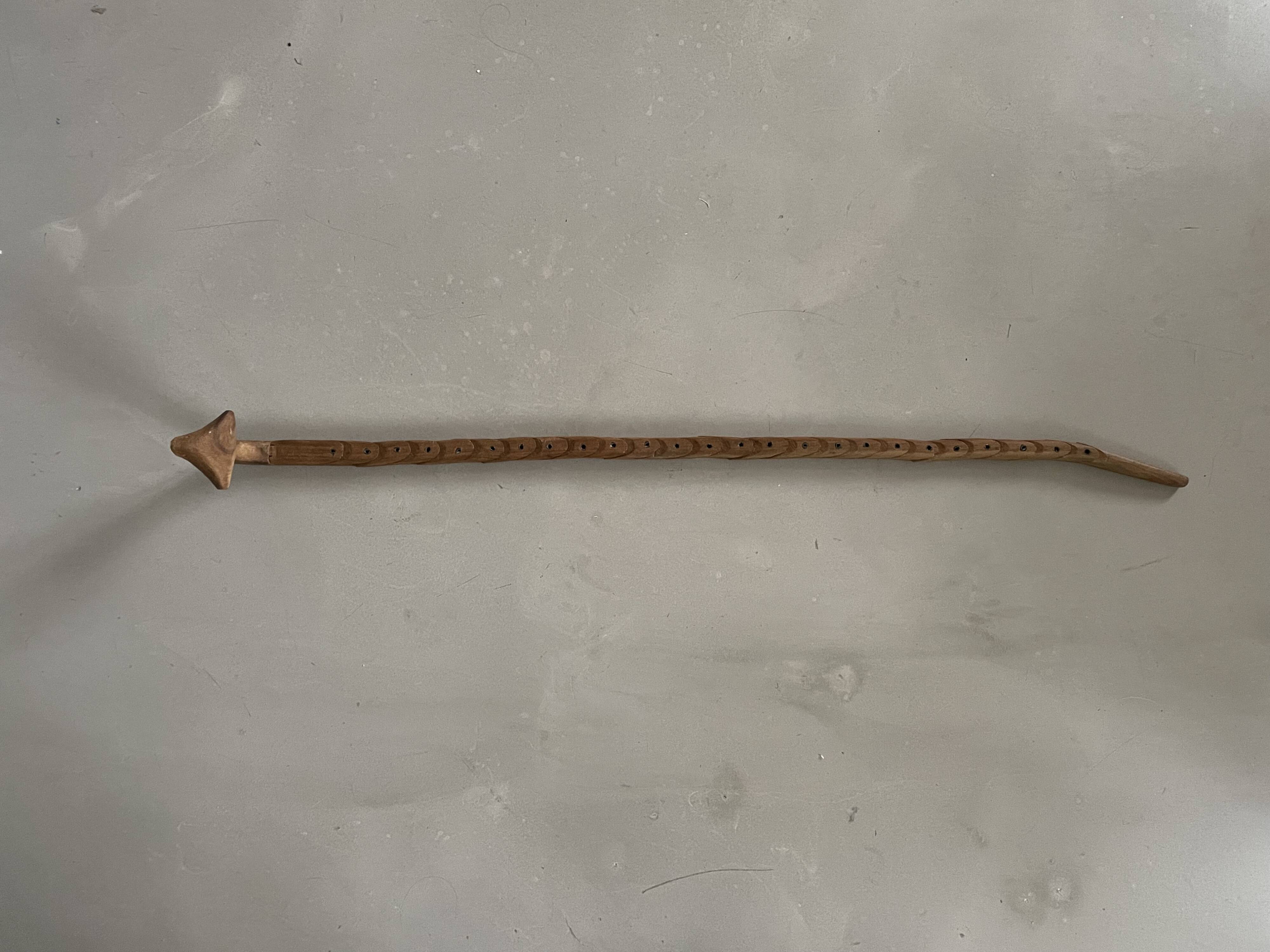 Articulated wooden snake