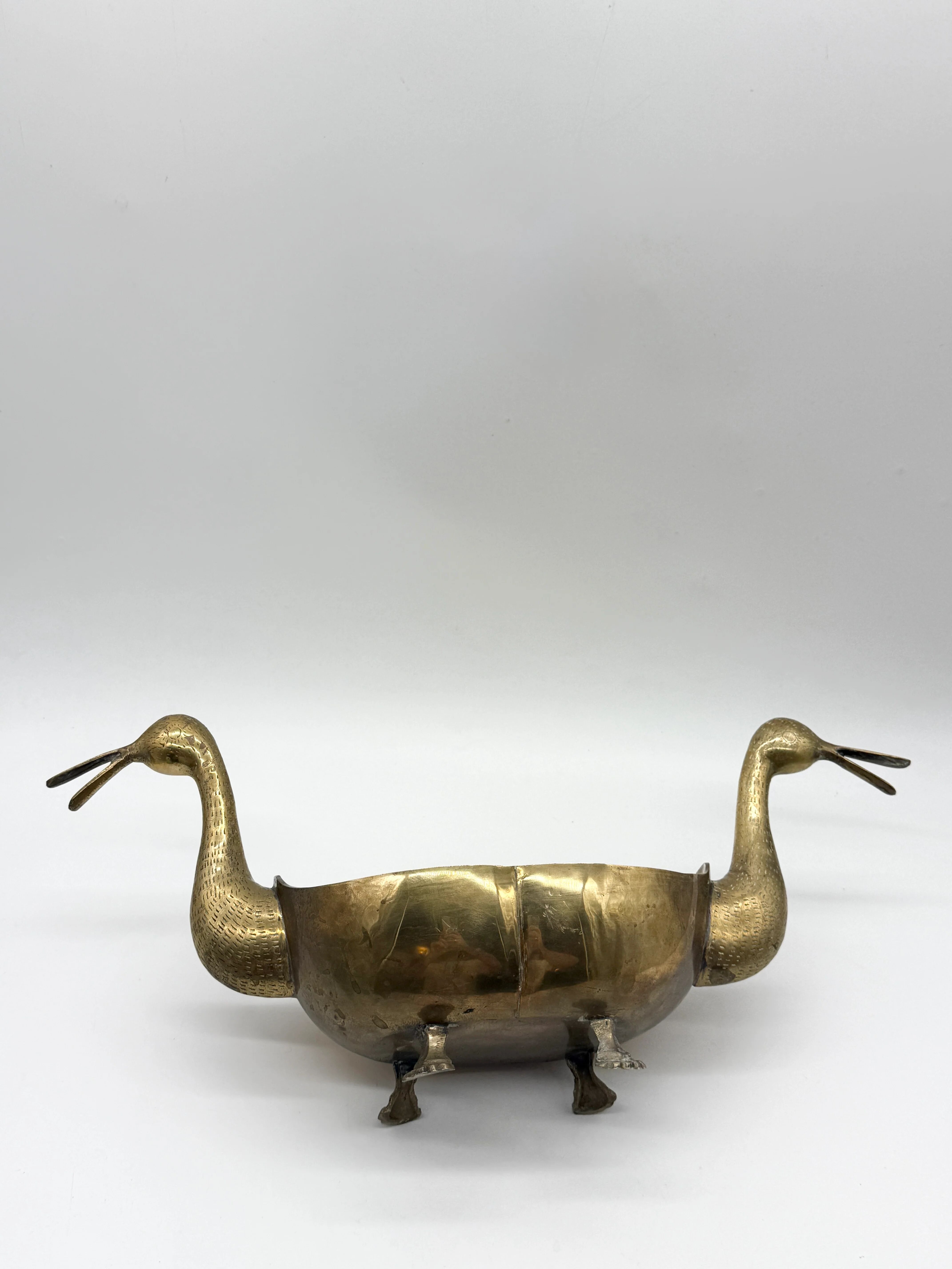 Table centre "ducks" in brass – circa 1950s