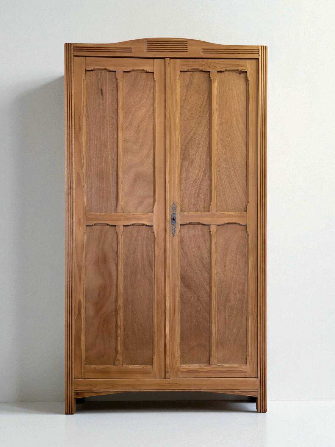 Parisian-style pine wardrobe, renovated