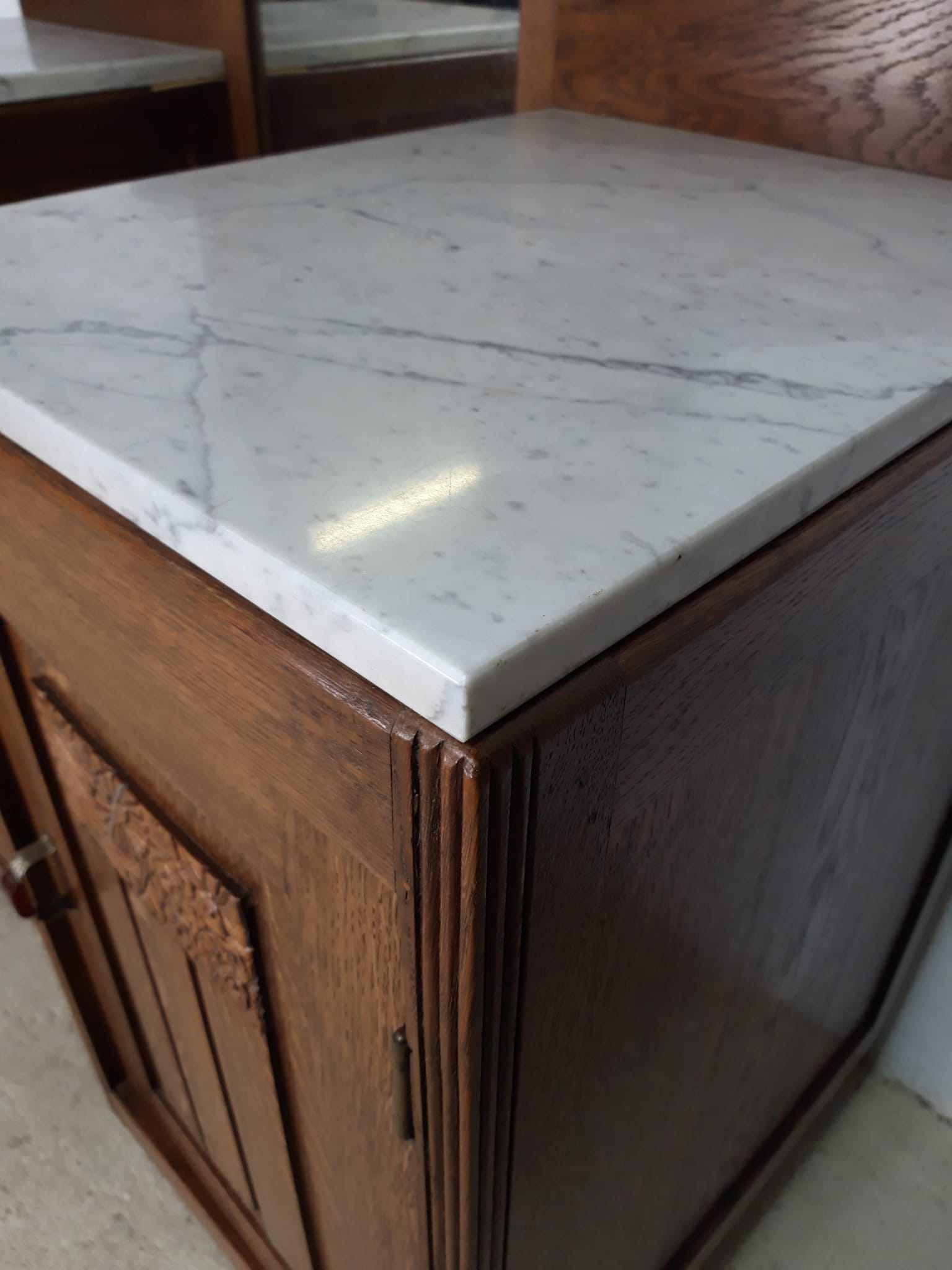 Vintage art deco cabinet with mirror