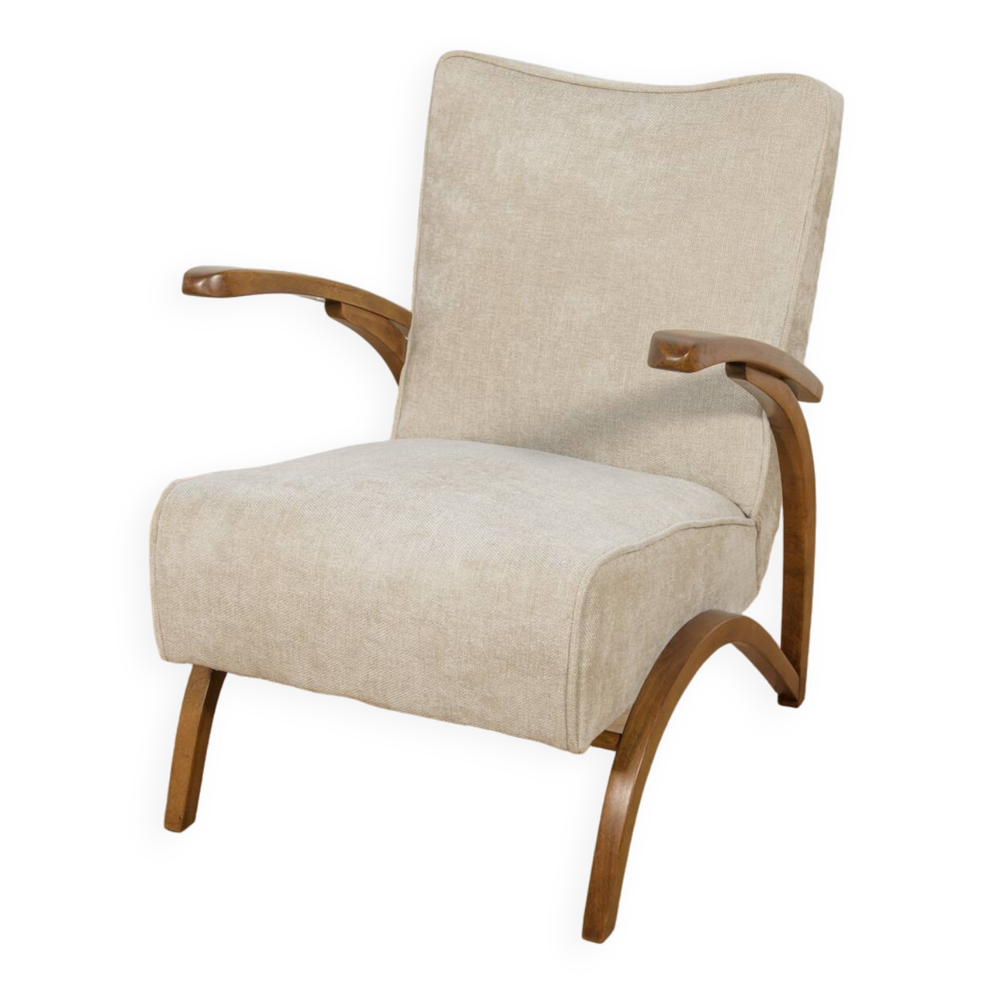 Model 410 Armchair by Jindřich Halabala for UP Závody, Czechoslovakia, 1930s
