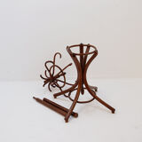 Porte manteau perroquet vintage en bois courbé