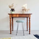 Antique table - solid wood desk with turned legs