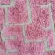 Large Pink Berber Rug – Hallway Size 85x300 cm, 100% Wool