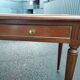 Old style flat desk louis xvi leather tray with 2 pulls