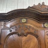 Wedding armoire from Rennes dated 1857 and signed François fils Denot.
