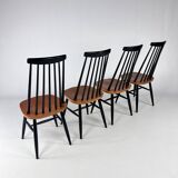 Set of 4 Fanett style Dining Chairs  1960s