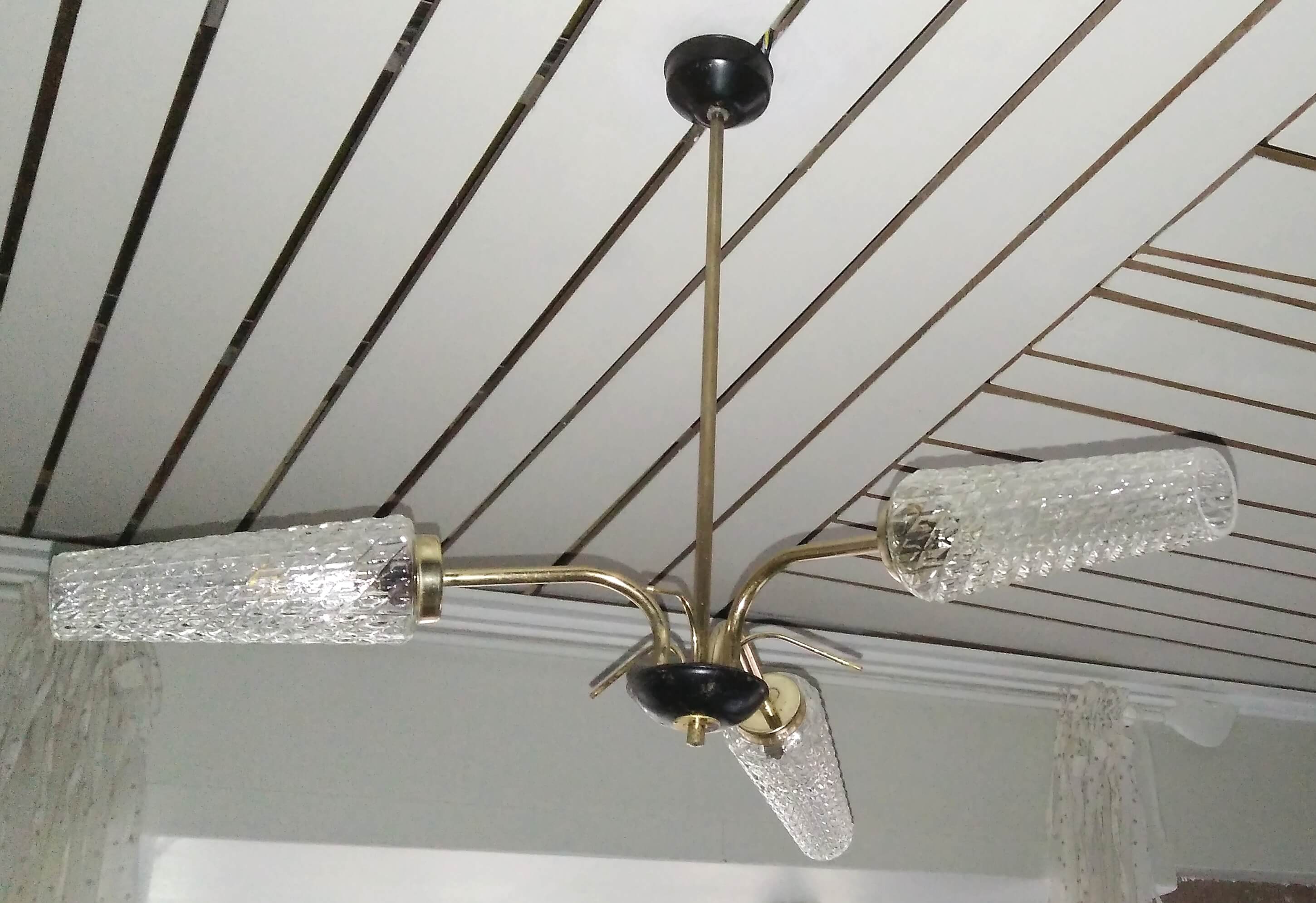 Lustre 3 glass globes