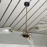 Lustre 3 feux globes verre