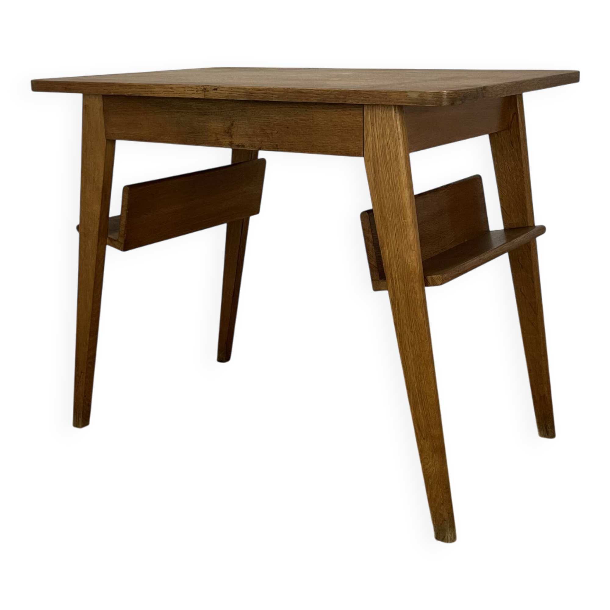 Reconstruction-style compass-legged desk, 1950s