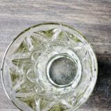 Pressed glass vase - Leaf pattern