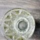 Pressed glass vase - Leaf pattern