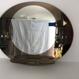 Lupi Cristal Luxor mirror with 2 integrated wall lights and shelf