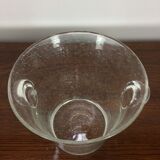 Biot champagne bucket bubbled glass, signed