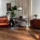 Marsala leather armchair Ligne Roset vintage 1970s