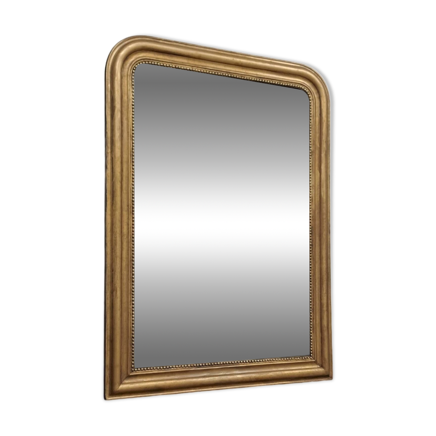 Large antique Louis Philippe gilded mirror