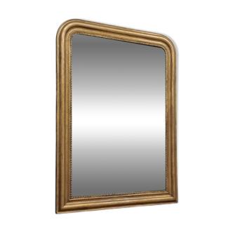 Large antique Louis Philippe gilded mirror