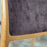 4x Niels Møller model 80 vintage oak dining chair Danish