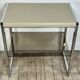 Vintage 70's side table in chrome and beige metal
