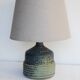 Mid-century modern pottery table lamp made by Rolf Palm, Sweden