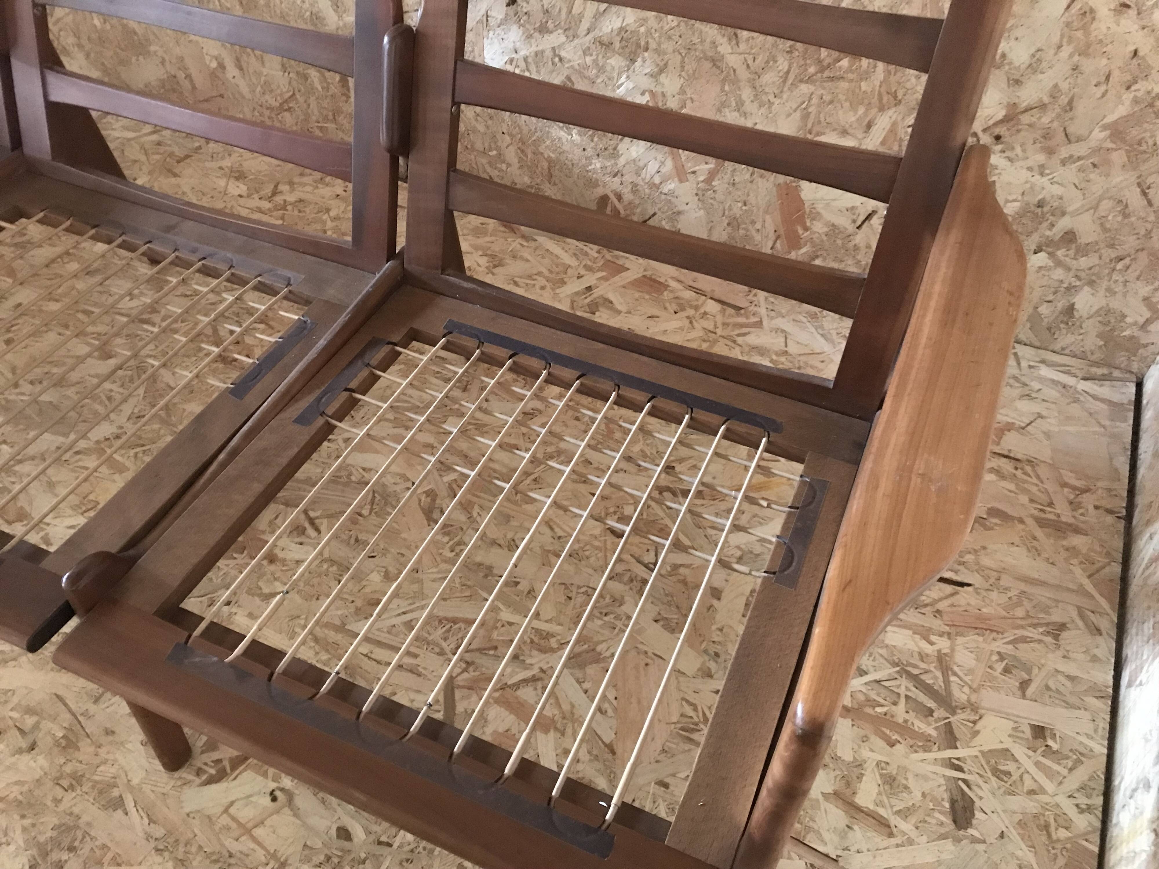 Vintage Scandinavian 3-seater sofa bench