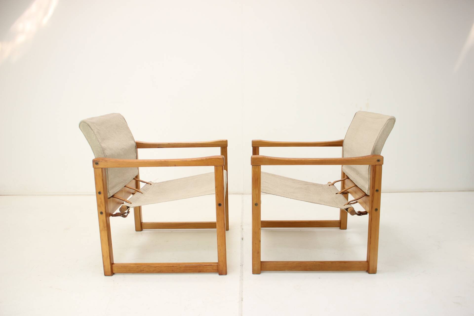 Set of Two Scandinavian Safari Armchairs by Karin Mobring, 1980s