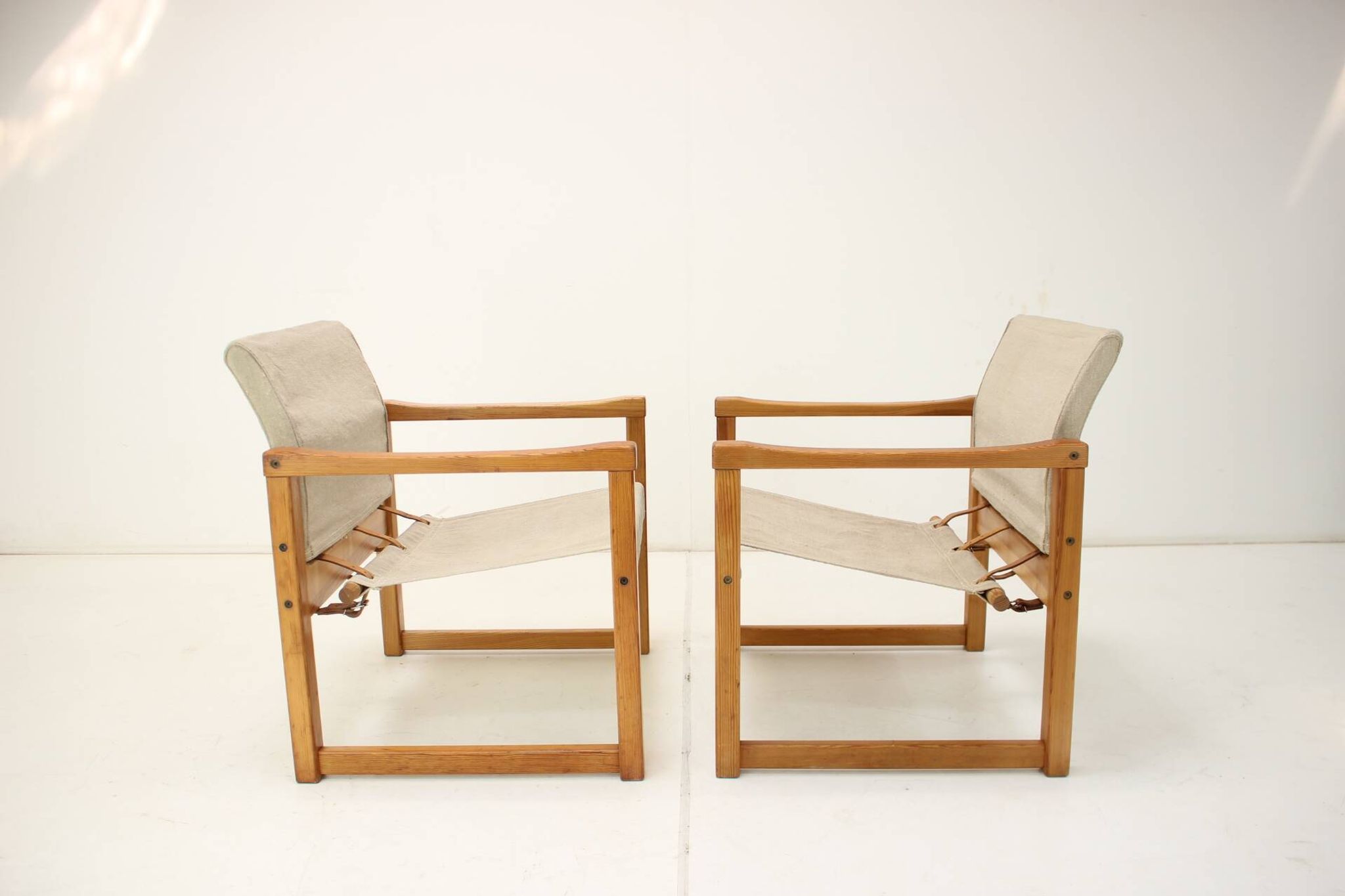 Set of Two Scandinavian Safari Armchairs by Karin Mobring, 1980s